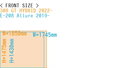 #308 GT HYBRID 2022- + E-208 Allure 2019-